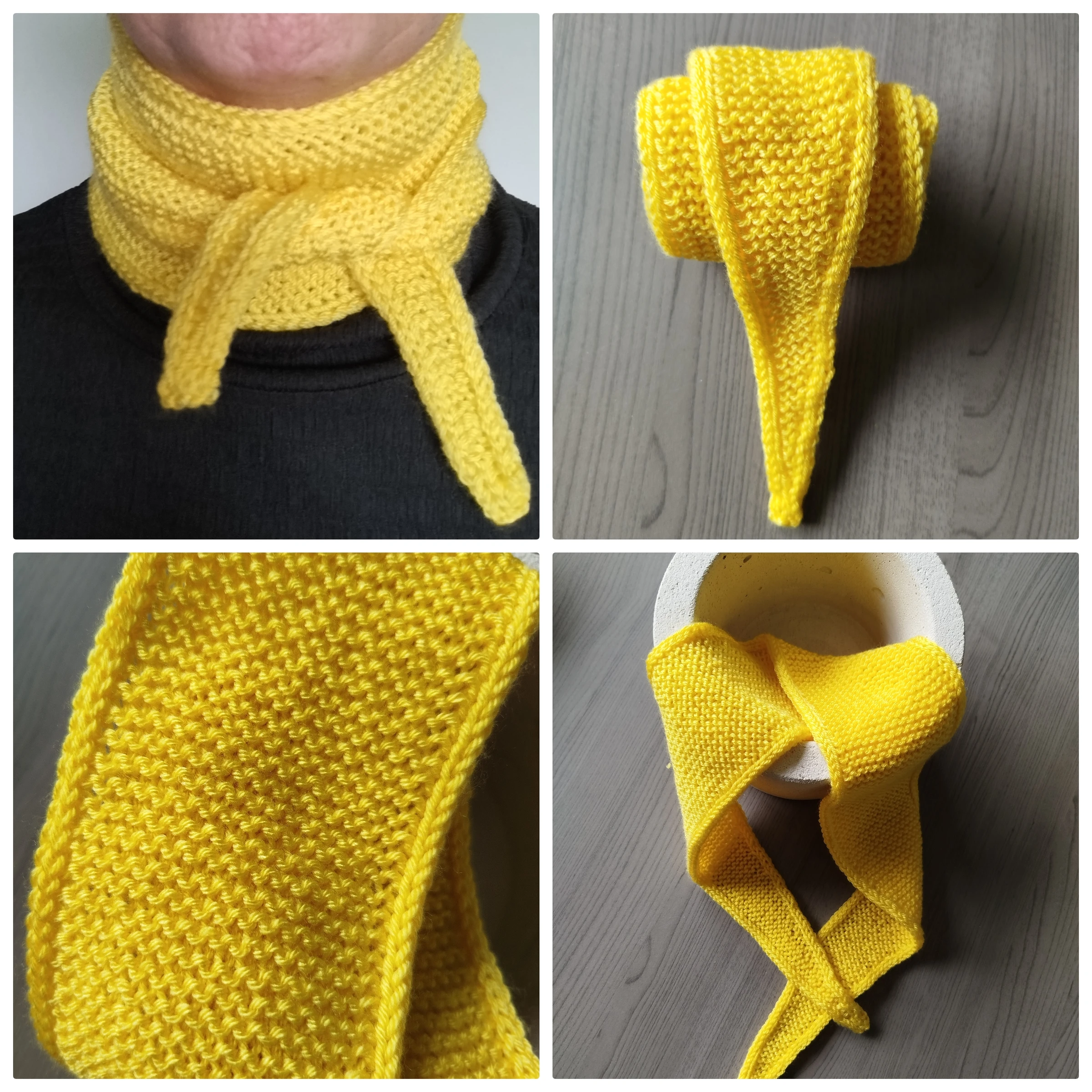 Sophie scarf neksjaal geel of kleur naar keuze